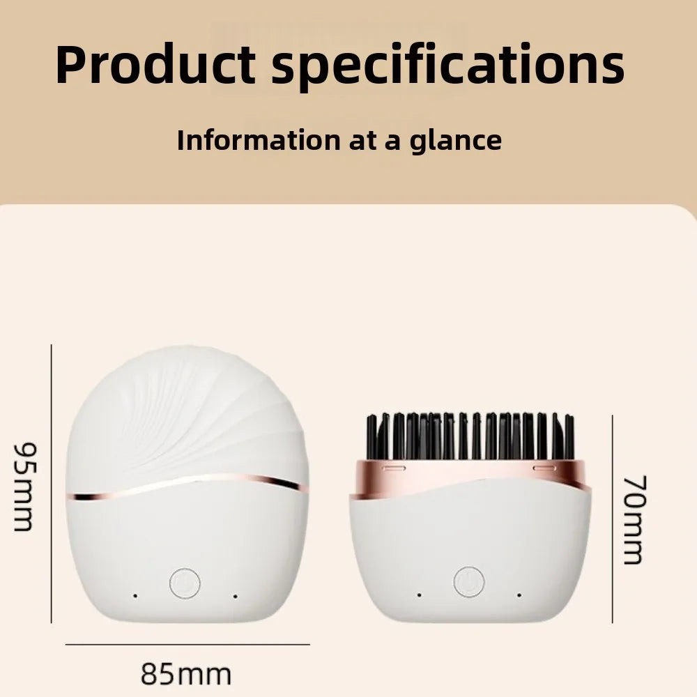 Multifunctional Electric Heating Hair Straightener Brush Rechargeable Hairdressing Tool Cordless Straightening Comb Portable
